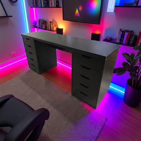 Melaminazab Escritorio Cajonera Gamer 10 Cajones