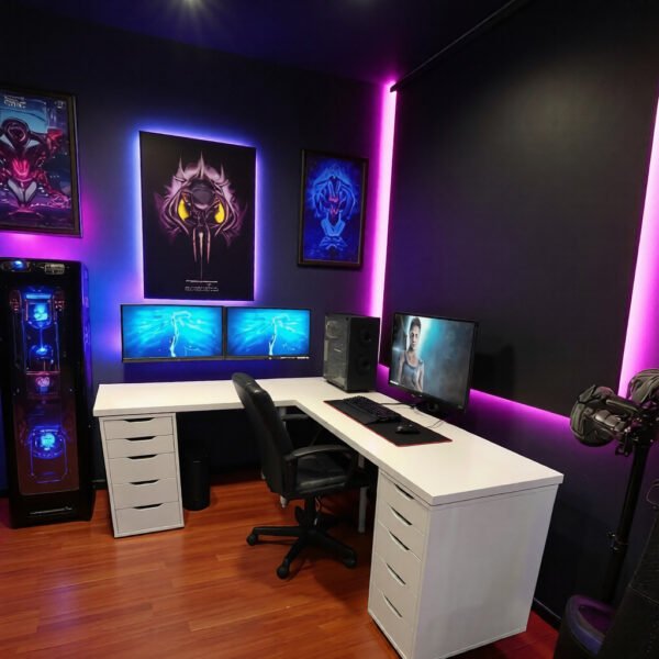 Escritorio Gamer L 10 Cajones