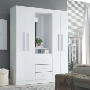 Melaminazab Ropero Casa Blanco 159 cm