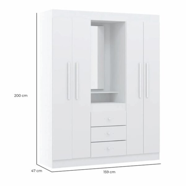 Ropero Casa Blanco 159 cm