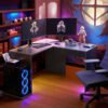Melaminazab Escritorio Gamer en L Apex
