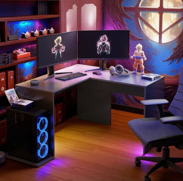Melaminazab Escritorio Gamer en L Apex