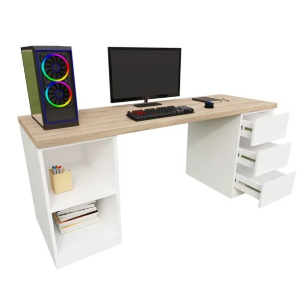 Melaminazab Escritorio Medellín 2 Cajones y 2 Divisiones