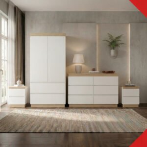 Melaminazab Combo de Dormitorio "Nórdico"