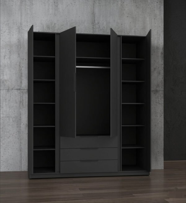 Melaminazab Closet Black Premium