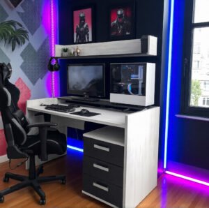 Melaminazab Escritorio Gamer Logan 3 Cajones
